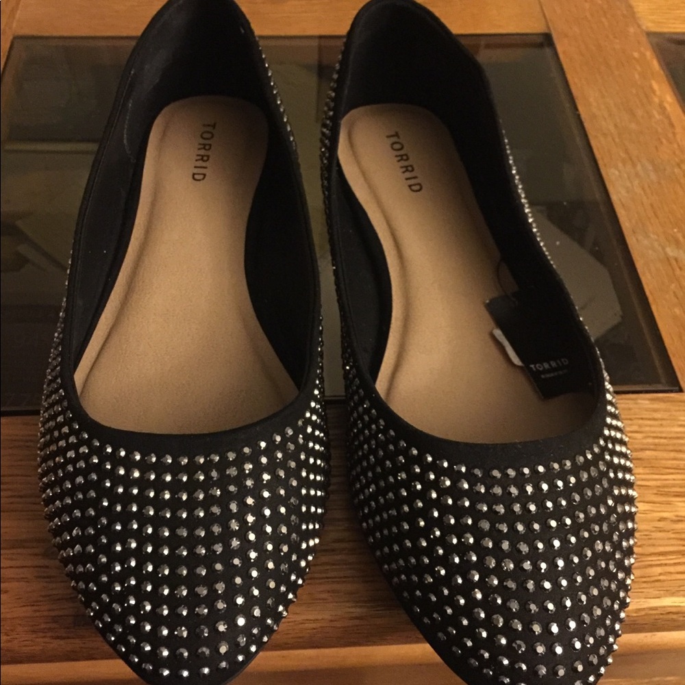 Women’s Size 12 Flats with Beads (New Torrid)